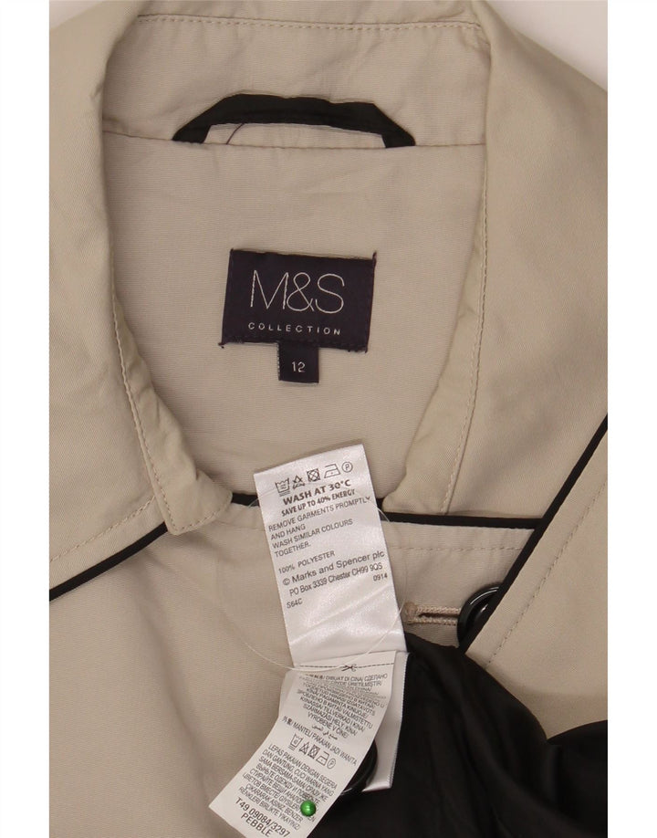Marks & Spencer Γυναικεία καμπαρντίνα UK 12 Medium Beige Polyester