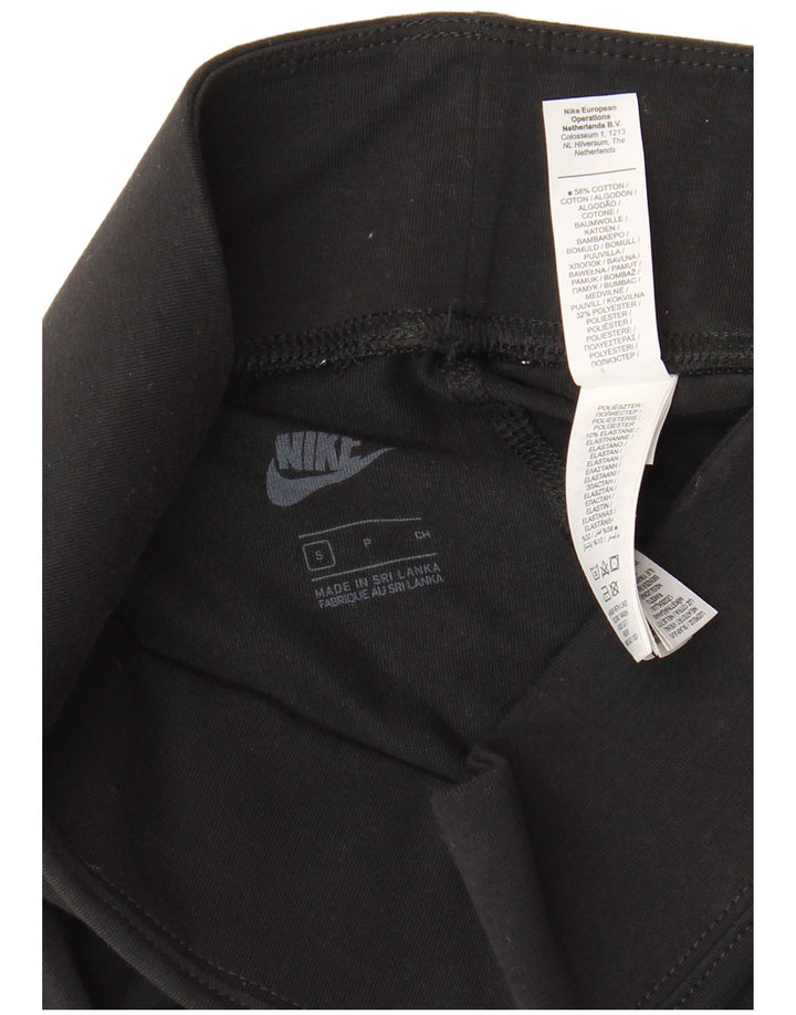 Γυναικεία γραφικά κολάν Nike UK 8 Μικρό μαύρο βαμβακερό