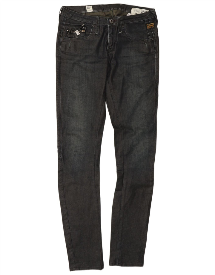 G-STAR Γυναικείο Skinny Jeans με χαμηλόμεσο W27 L34 Γκρι βαμβακερό