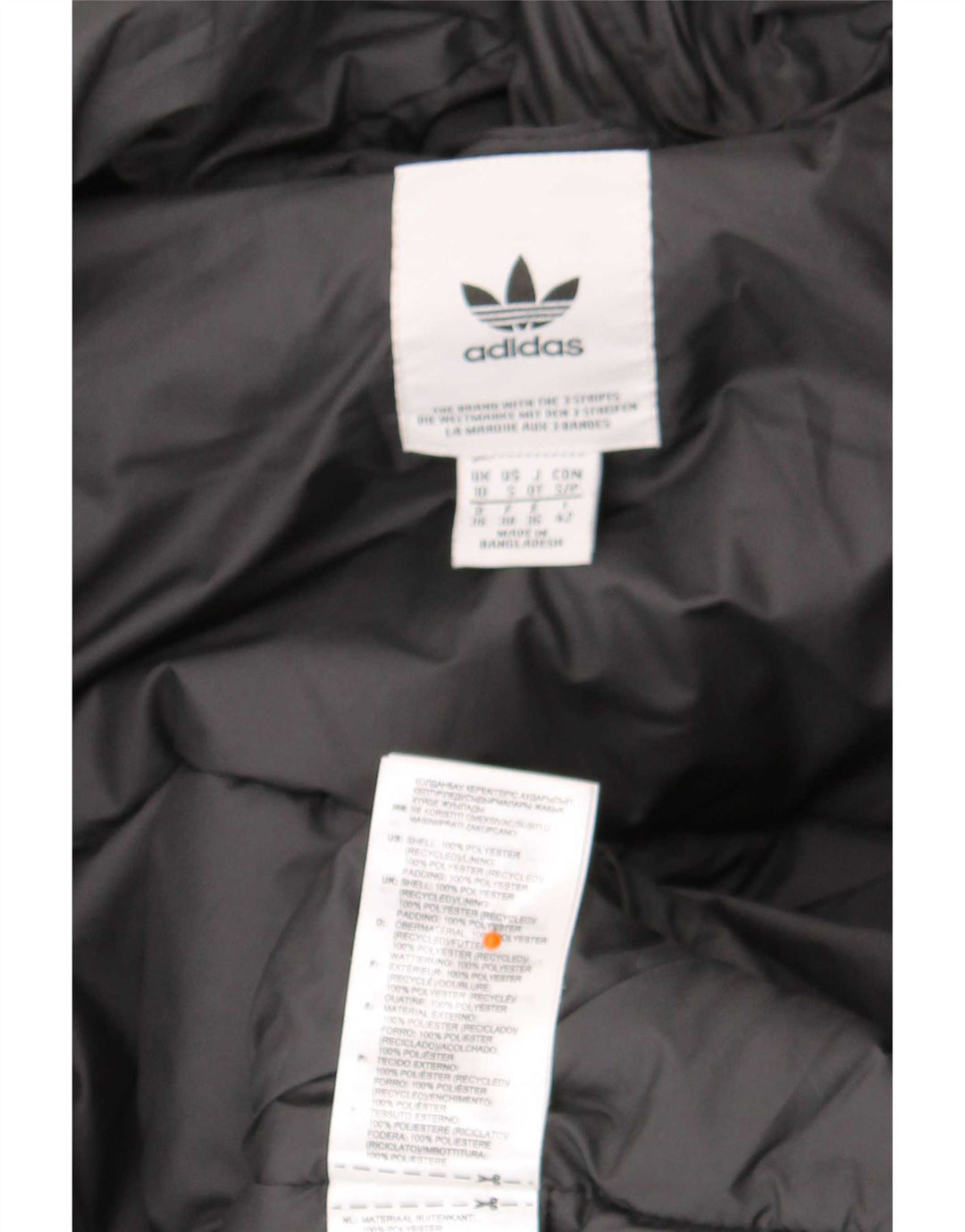 Γυναικείο μπουφάν με κουκούλα Adidas UK 10 Small Black Polyester
