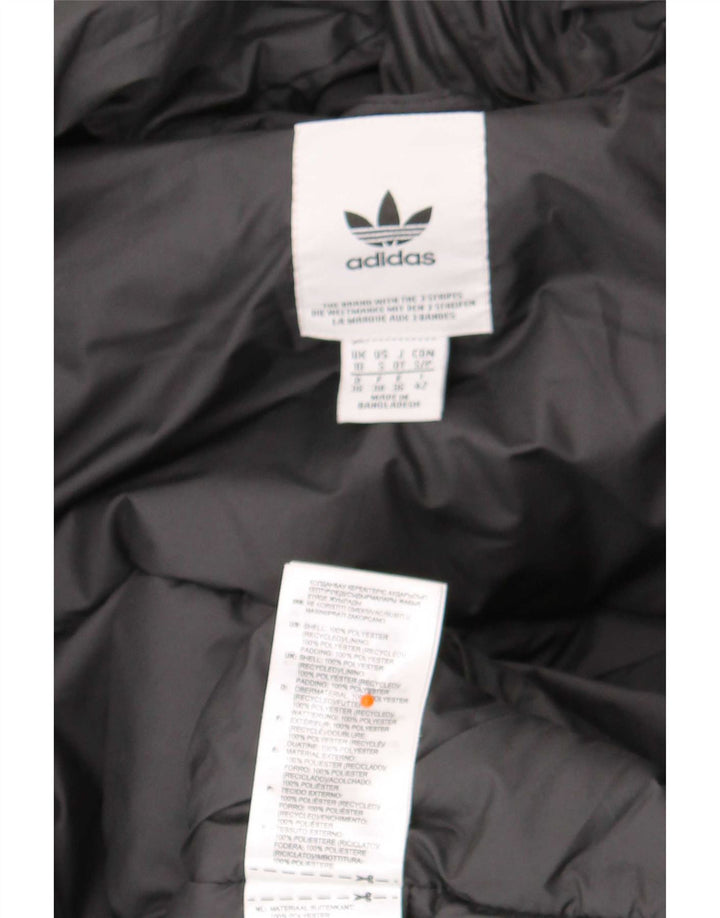 Γυναικείο μπουφάν με κουκούλα Adidas UK 10 Small Black Polyester