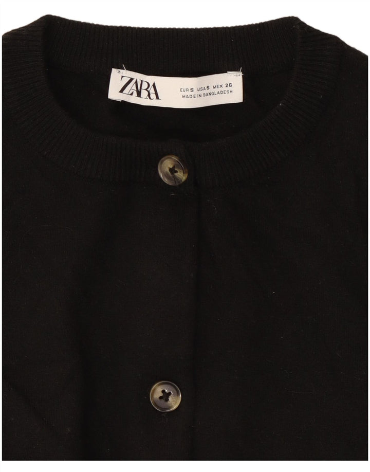 Ζακέτα Zara Crop UK 10 Small Black