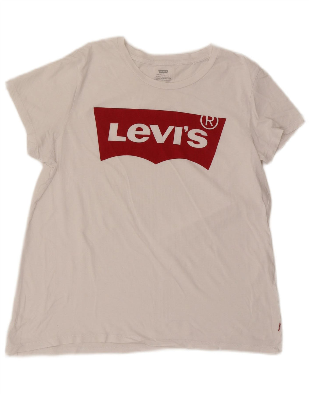 Γυναικείο γραφικό T-Shirt Levi's Top UK 16 Large White