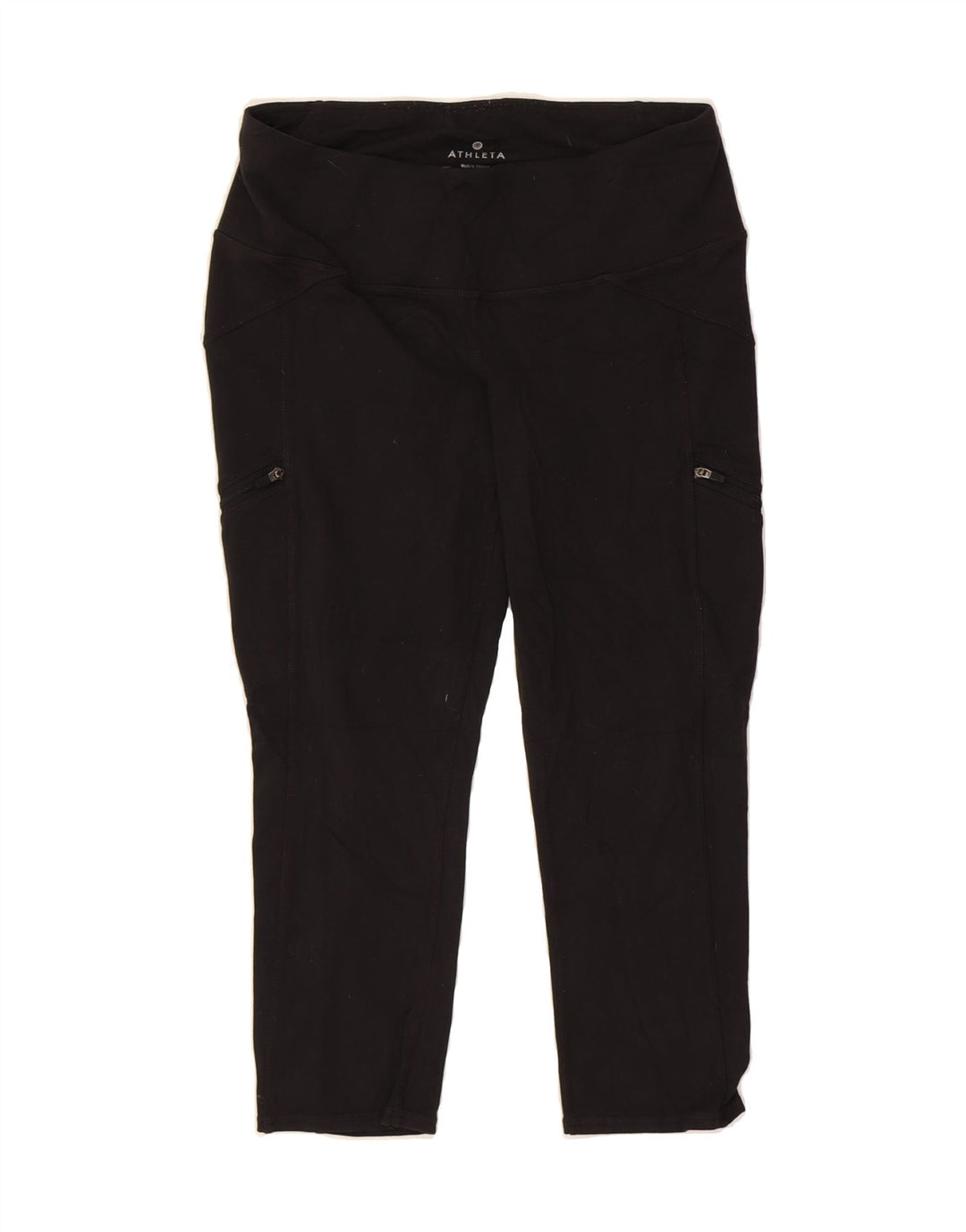 ATHLETA Womens Capri Leggings UK 10 Small Black Polyester Vintage Athleta and Second-Hand Athleta from Messina Hembry 
