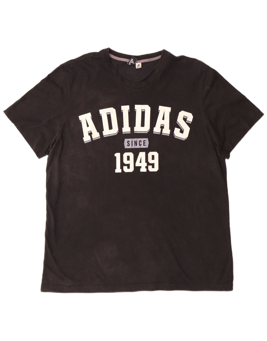 Ανδρικό γραφικό T-Shirt ADIDAS Top 2XL Μαύρο βαμβακερό