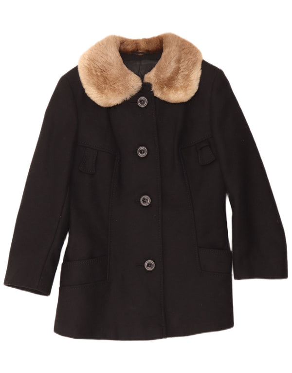Your Sixth Sense γυναικείο πανωφόρι UK 10 Small Black Wool