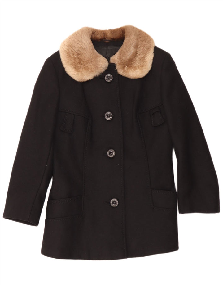 Your Sixth Sense γυναικείο πανωφόρι UK 10 Small Black Wool