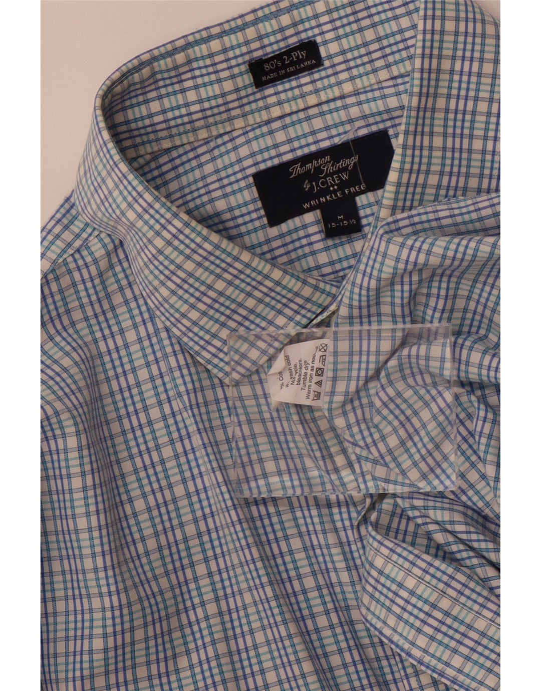 Ανδρικό πουκάμισο J. Crew UK 15 15 1/2 Medium Blue Check Cotton