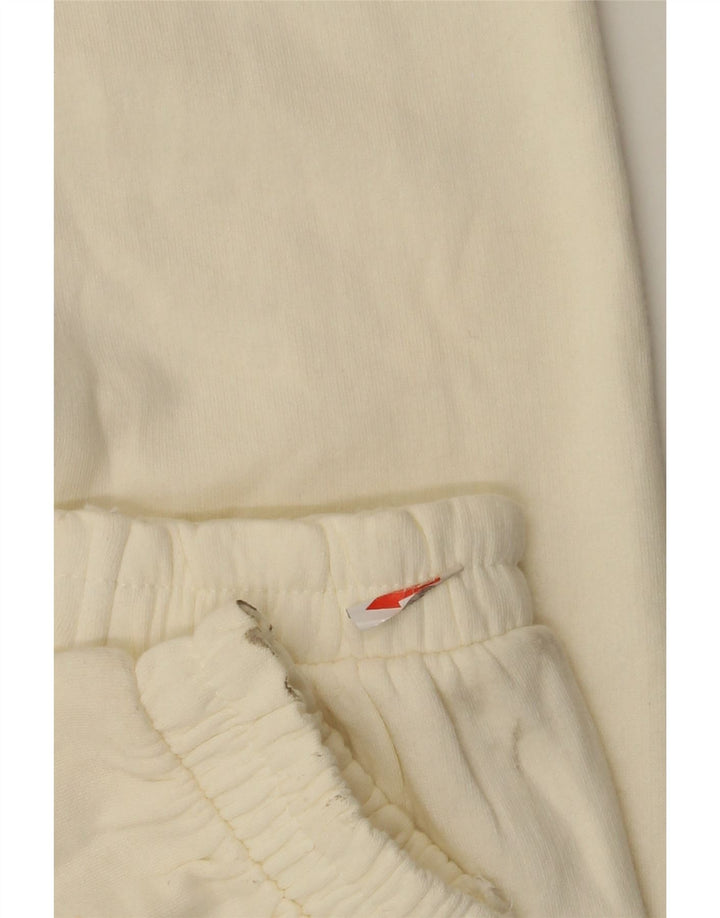 Zara Γυναικεία αθλητική φόρμα παντελόνι Joggers UK 8 Small Off White Polyester