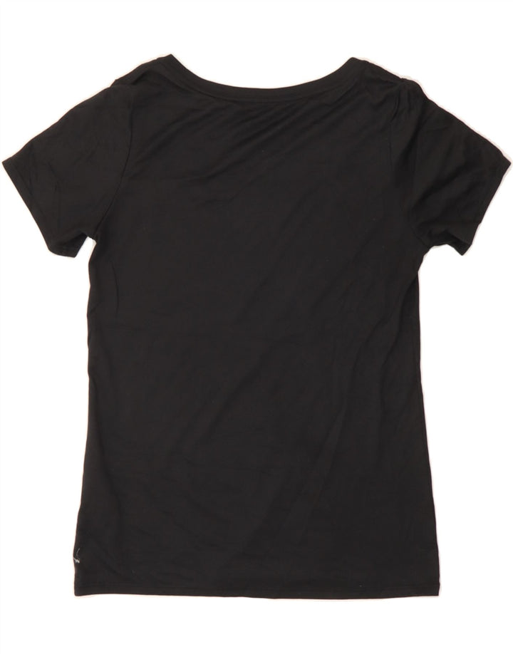 NIKE Womens T-Shirt Top UK 10 Small Black Polyester Vintage Nike and Second-Hand Nike from Messina Hembry 