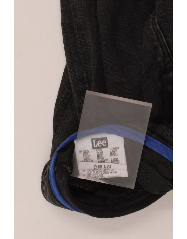 Γυναικείο ίσιο τζιν Lee W29 L30 μαύρο βαμβακερό