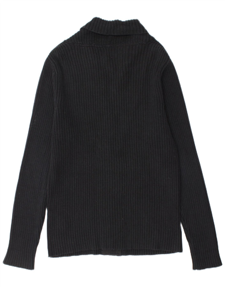 Jack & Jones Ανδρική ζακέτα πουλόβερ μεγάλο μαύρο βαμβακερό