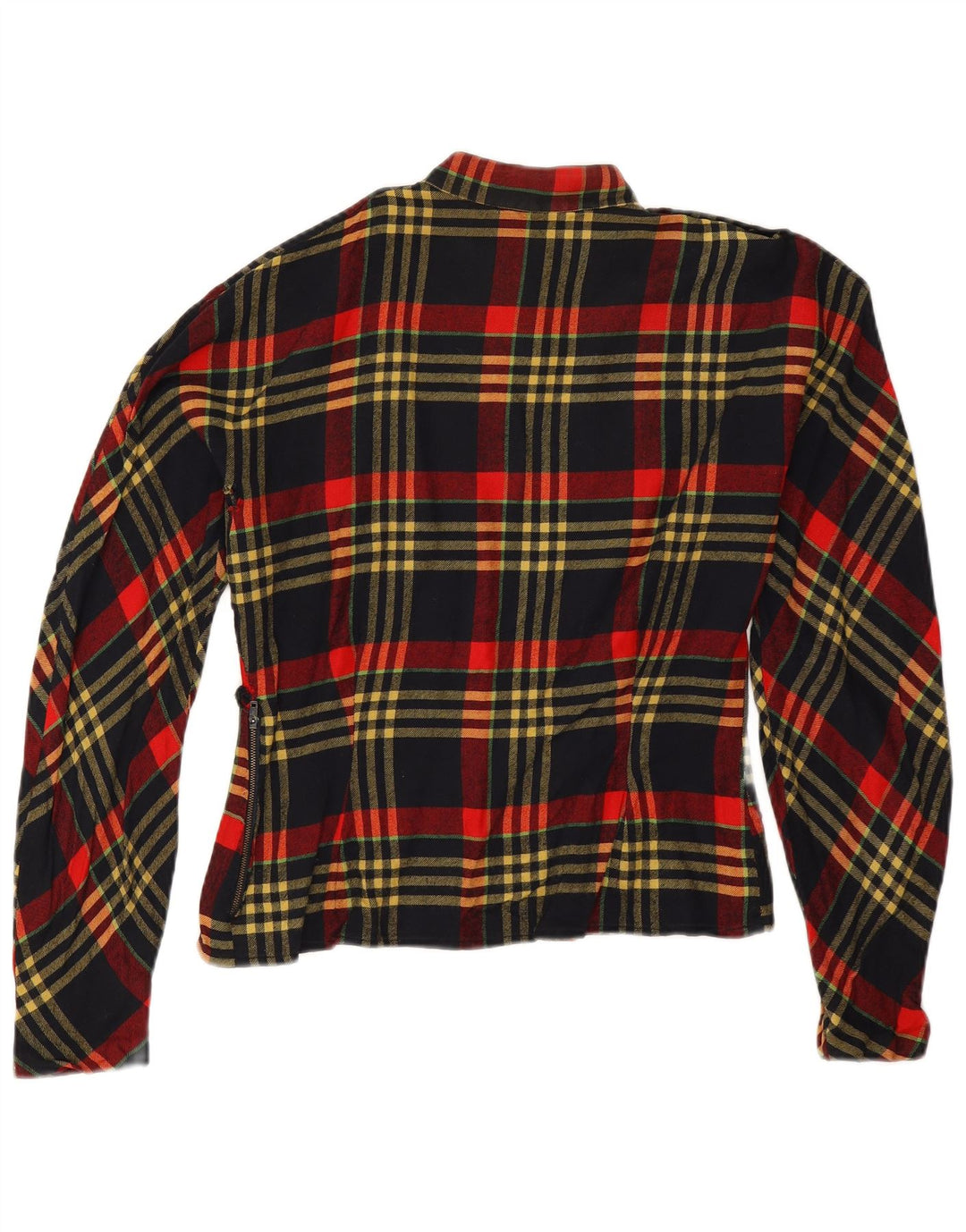 Vintage γυναικεία μακρυμάνικη μπλούζα μπλούζα UK 14 Large Red Check