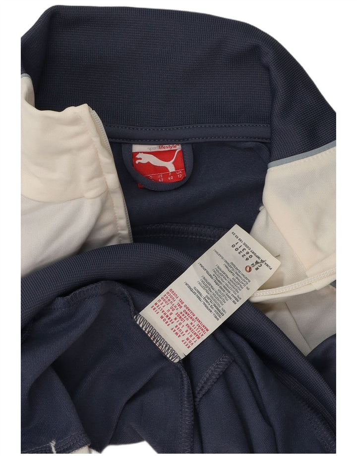 Puma Γυναικεία αθλητική φόρμα Top Jacket UK 12 Medium Navy Blue Colourblock