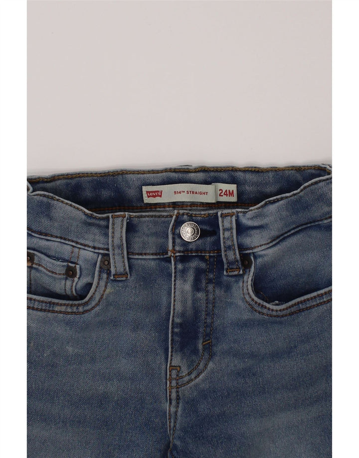 LEVI'S Baby Boys 514 Straight Jeans 18-24 μηνών W20 L13 Μπλε βαμβακερό