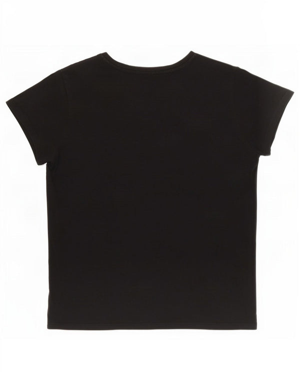 Γυναικείο γραφικό T-Shirt Levi's Top UK 18 XL Μαύρο βαμβακερό