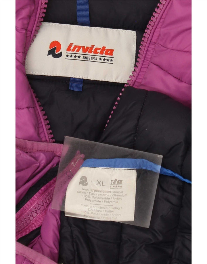 Γυναικείο μπουφάν με κουκούλα Invicta UK 18 XL Purple Polyamide