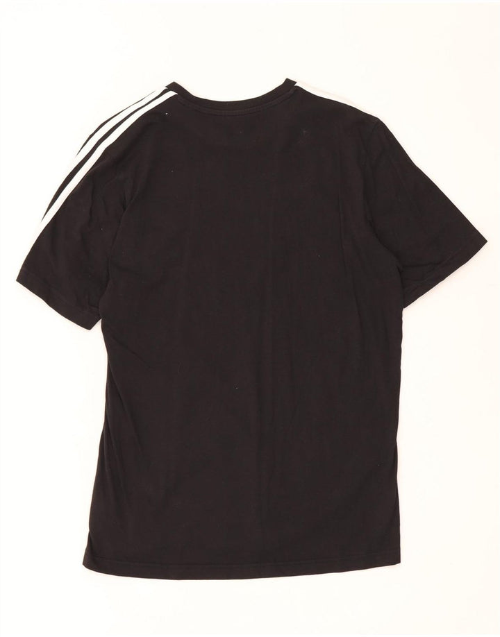Ανδρικό T-Shirt Adidas Τοπ μεσαίο μαύρο βαμβακερό