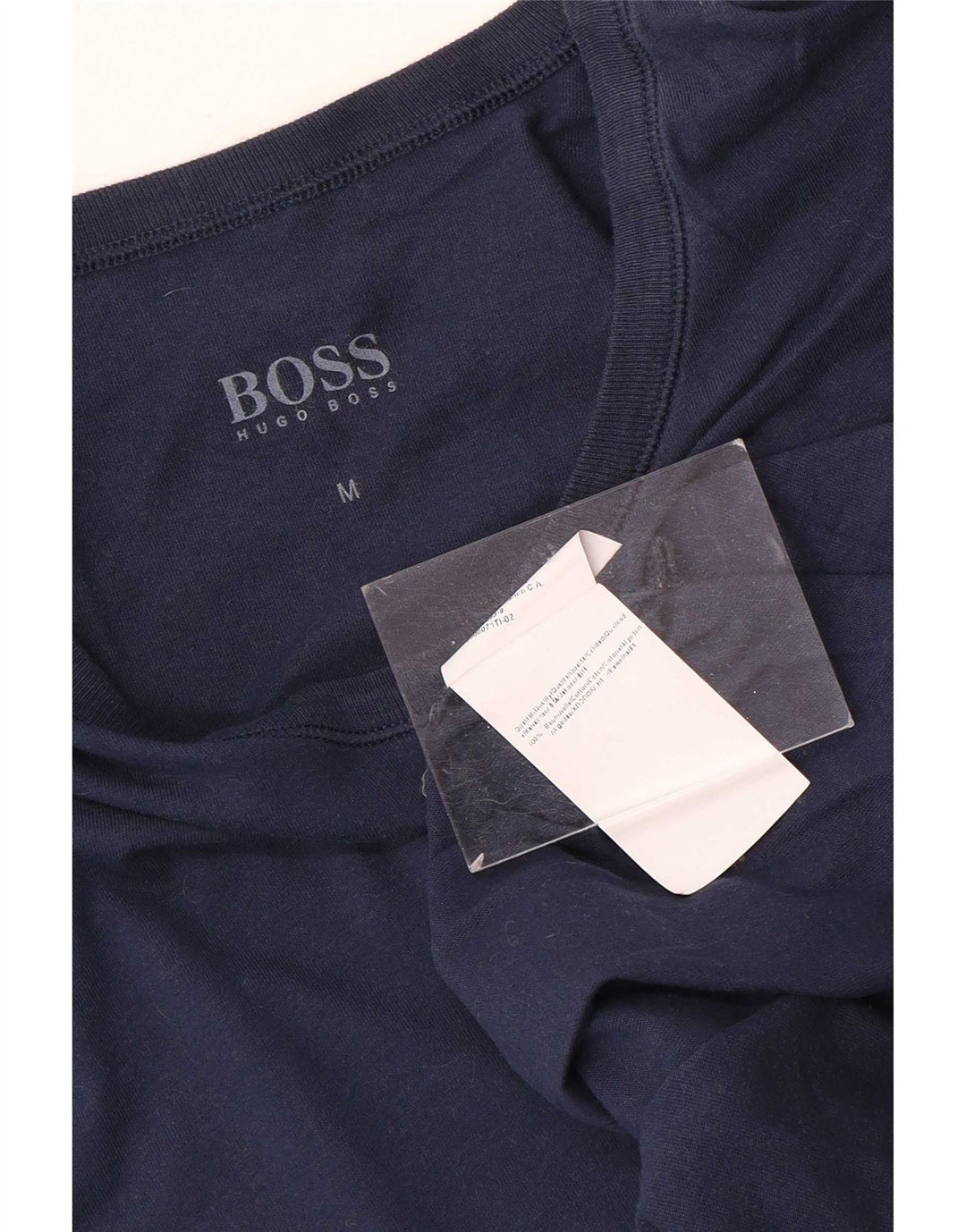 Ανδρικό T-Shirt Hugo Boss Top από μεσαίο μπλε ναυτικό βαμβακερό
