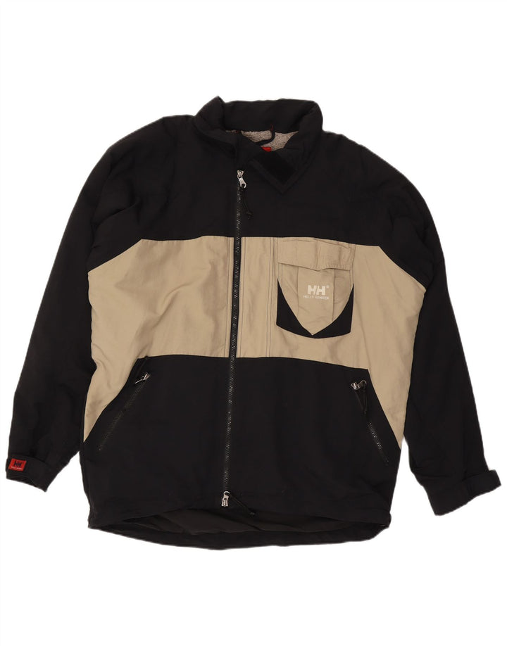 HELLY HANSEN Ανδρικό τζάκετ αντιανεμικό UK 40 Large Black Colourblock Nylon