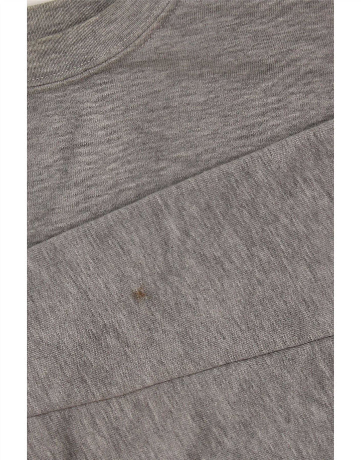 Zara Γυναικεία Φούτερ με γραφικά υπερμεγέθη Jumper UK 10 Small Grey
