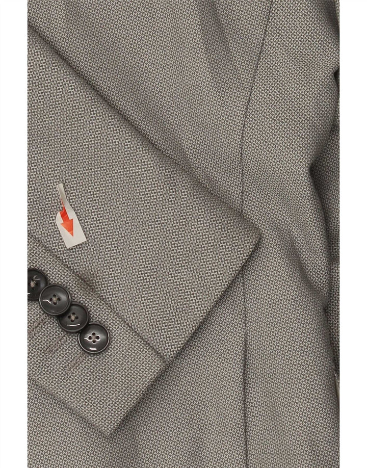 Zara Ανδρικό τζάκετ μπλέιζερ με 2 κουμπιά EU 46 Small Grey Polyester
