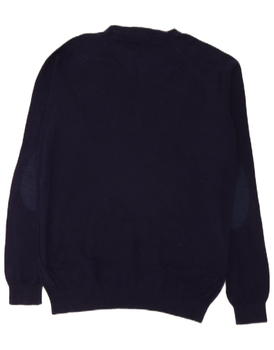 Ανδρικό πουλόβερ Zara Boat Neck Jumper Large Navy Blue