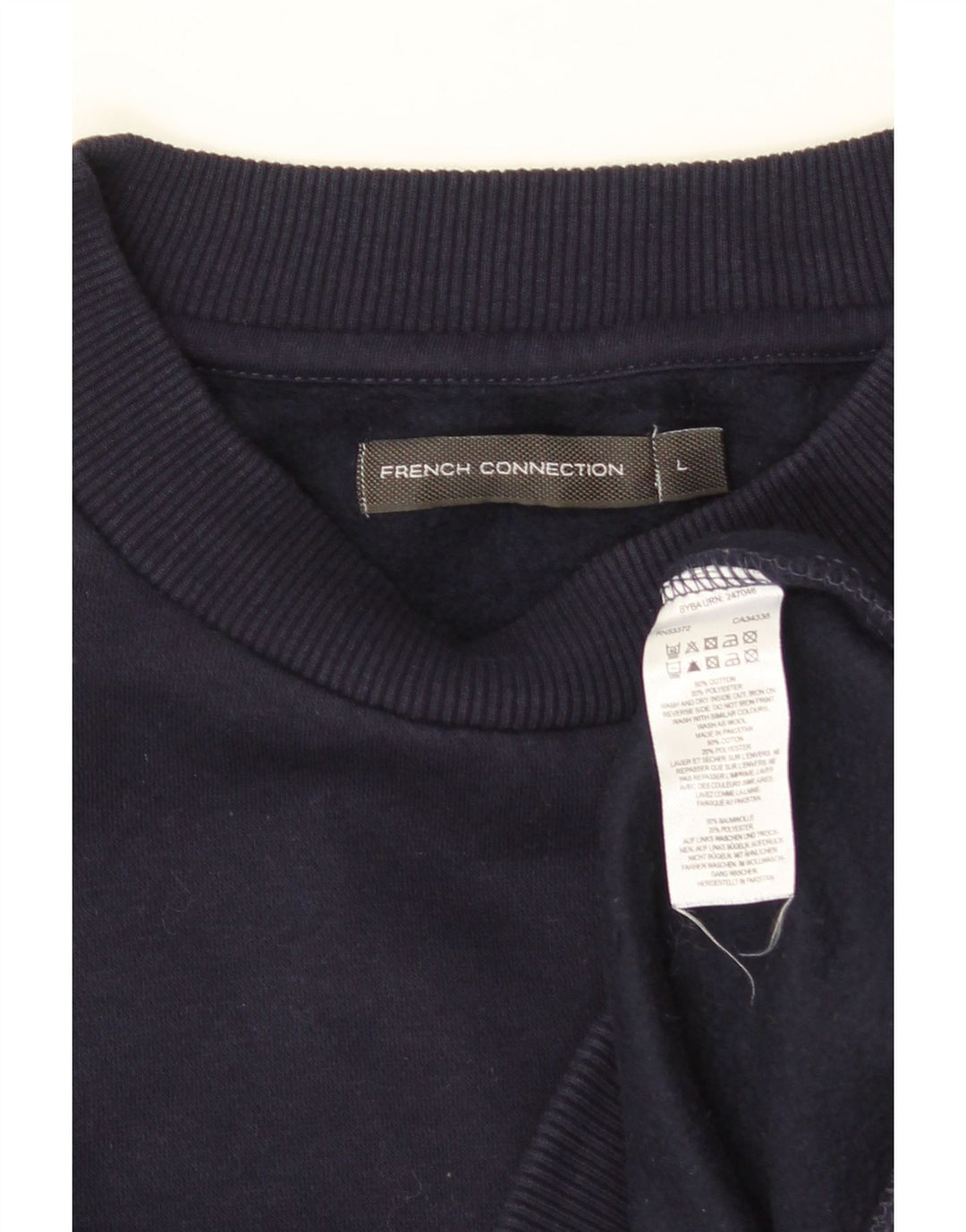 ΓΑΛΛΙΚΗ ΣΥΝΔΕΣΗ Γυναικεία γραφική φούτερ Jumper UK 16 Large Navy Blue
