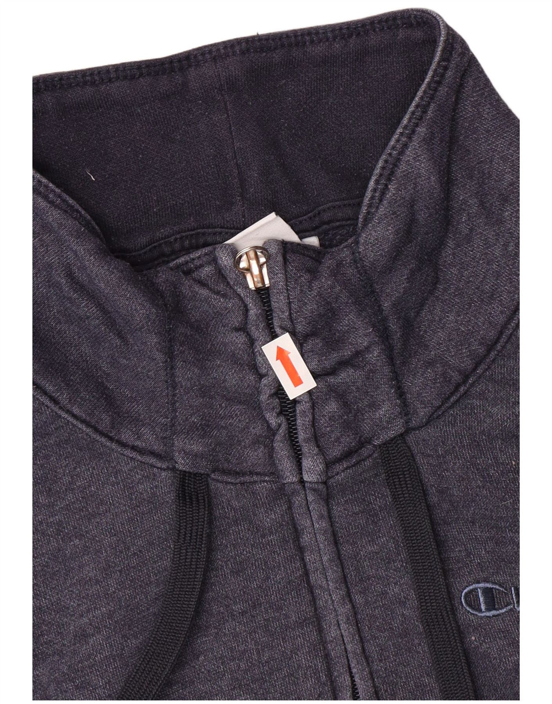 CHAMPION Womens Tracksuit Top Jacket UK 10 Small Navy Blue Cotton