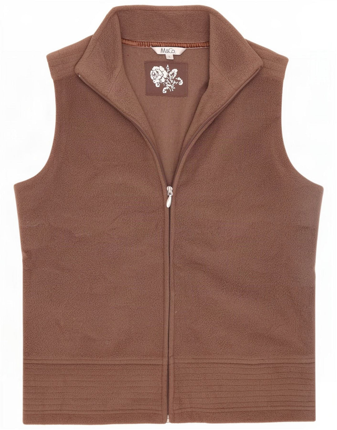 M&Co Γυναικείο Fleece Gilet UK 16 Large Brown Πολυεστέρας
