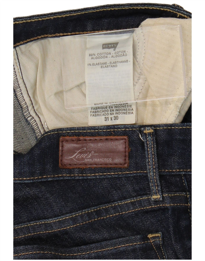 Γυναικείο τζιν ίσιο LEVI'S W31 L30 Navy Blue Cotton