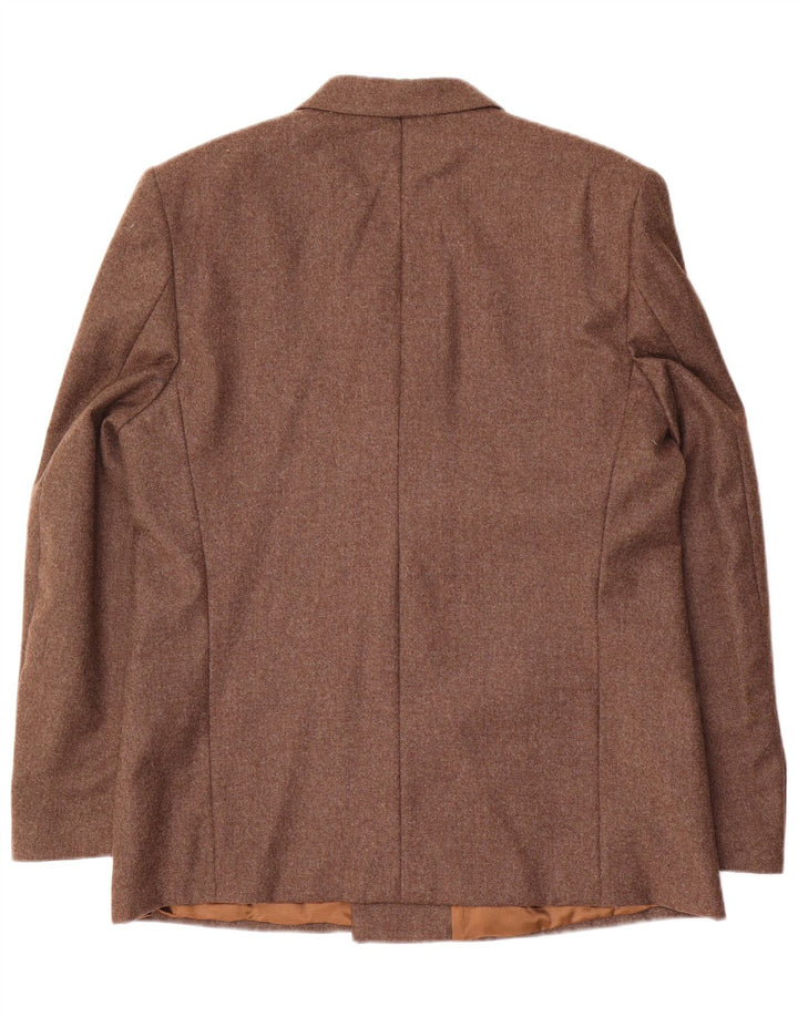 Vintage Ανδρικό Διπλό Μπουφάν Blazer IT 52 XL Καφέ Μαλλί
