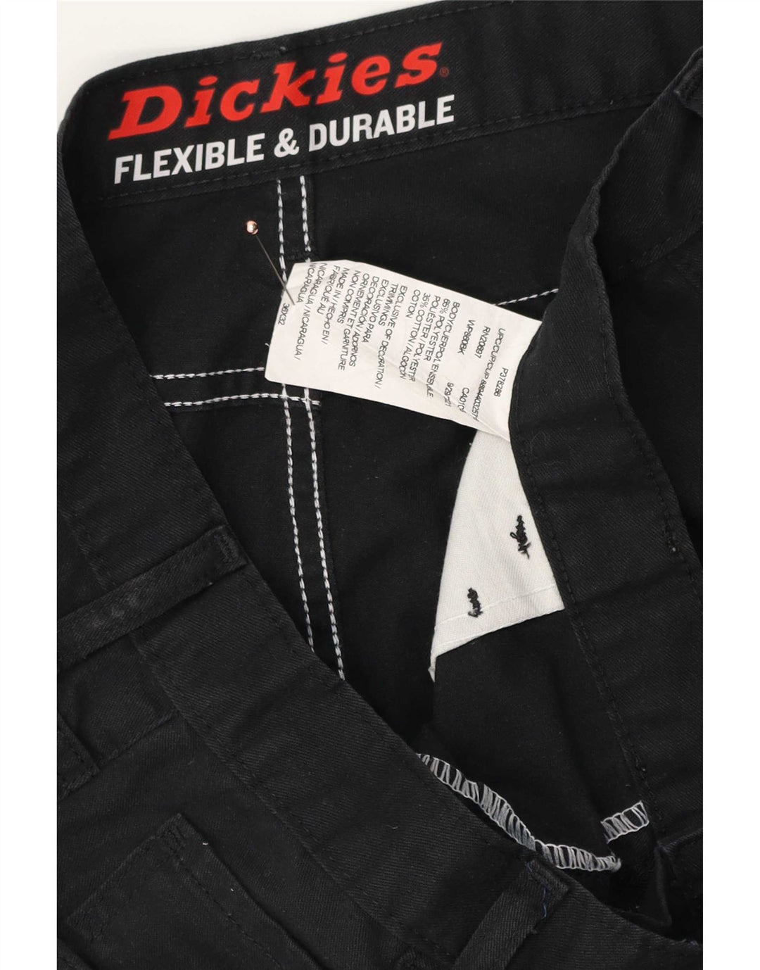 Ανδρικό ίσιο casual παντελόνι Dickies W36 L32 Μαύρο πολυεστέρα