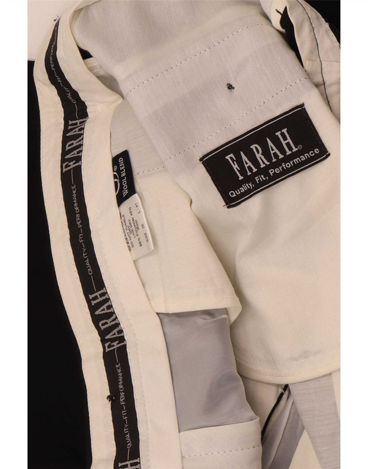 Farah Ανδρικό ίσιο παντελόνι W36 L26 Μαύρο πολυεστέρα