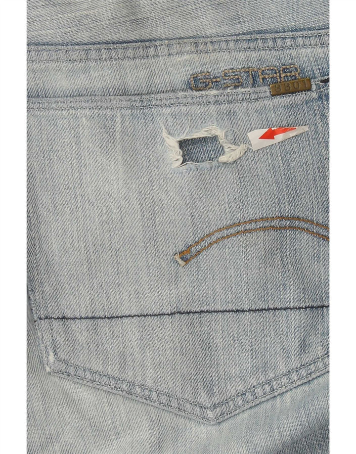 G-Star Ανδρικό τζιν Distressed Straight W32 L34 Μπλε βαμβακερό