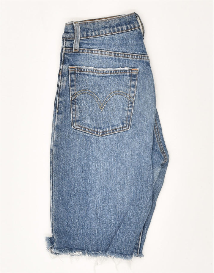 LEVI'S Womens 501 Denim Bermuda Shorts W26 Small Blue Cotton Vintage Levi's and Second-Hand Levi's from Messina Hembry 
