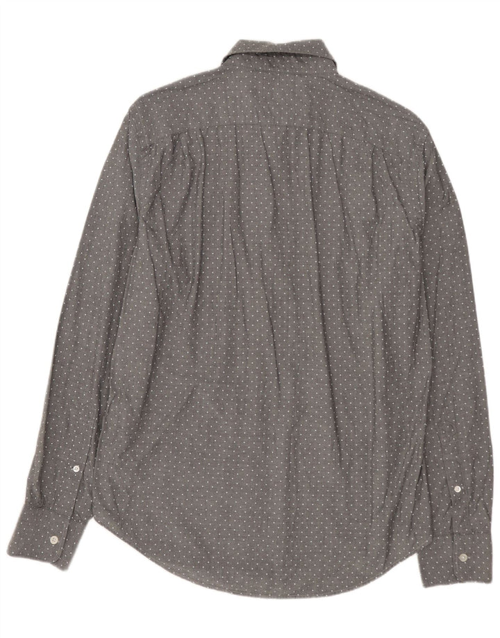 Ανδρικό πουκάμισο BONOBOS Slim Fit Βαμβακερό μεσαίο γκρι με στίγματα