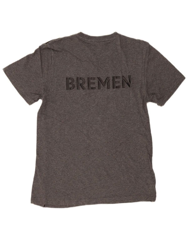 Ανδρικό γραφικό μπλουζάκι ADIDAS Τοπ Μικρό Γκρι Βαμβακερό