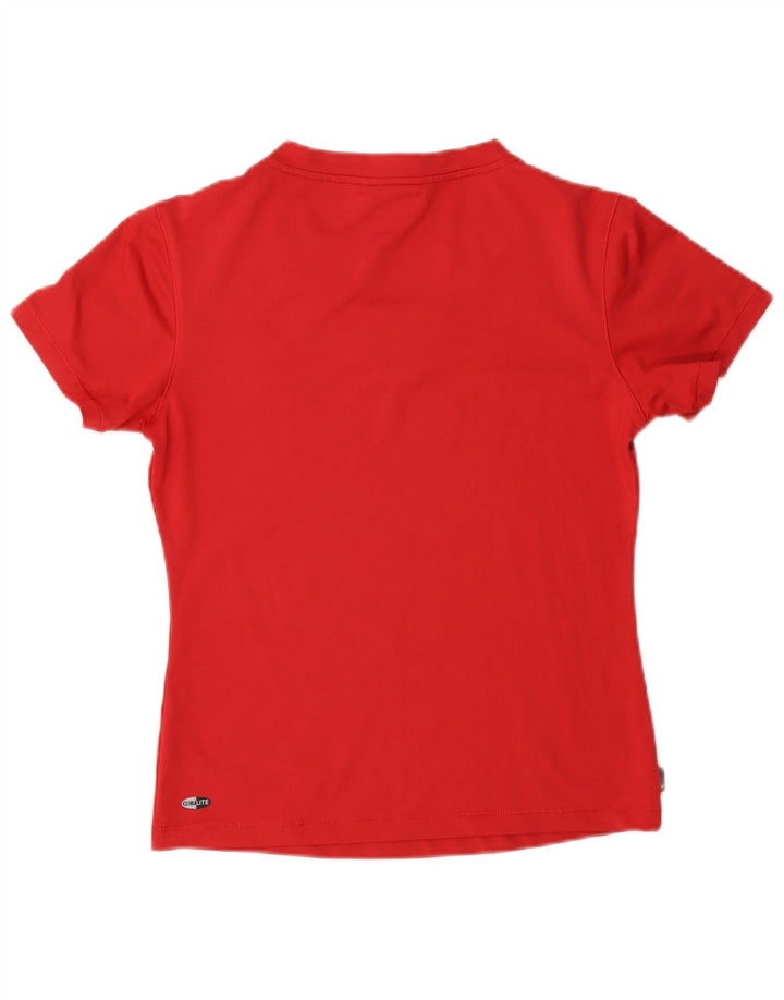 Adidas Γυναικείο Clima 365 T-Shirt Top UK 14 Medium Red Polyester