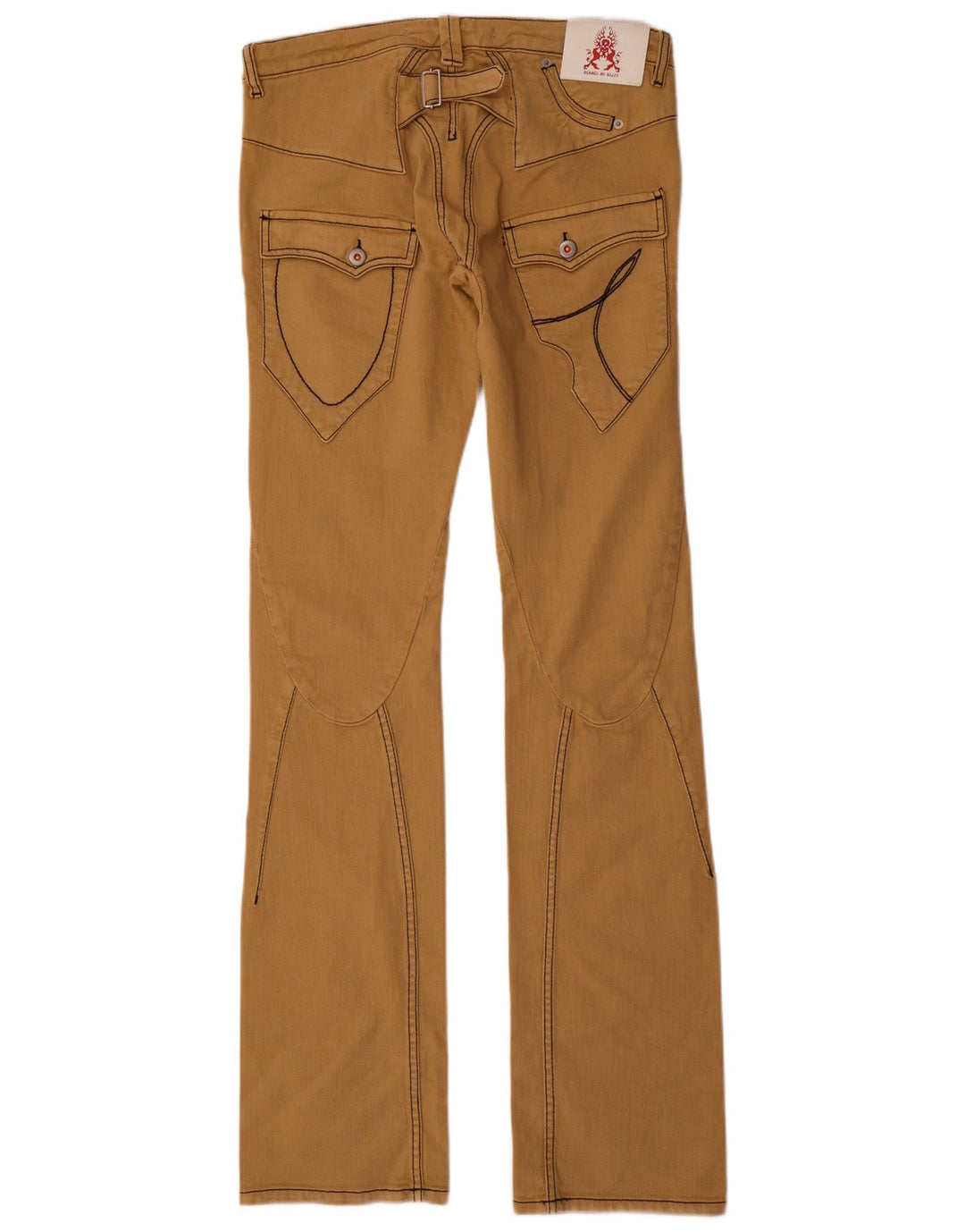 Against My Killer Γυναικείο Χαμηλό Παντελόνι IT 46 Large W32 L36 Beige