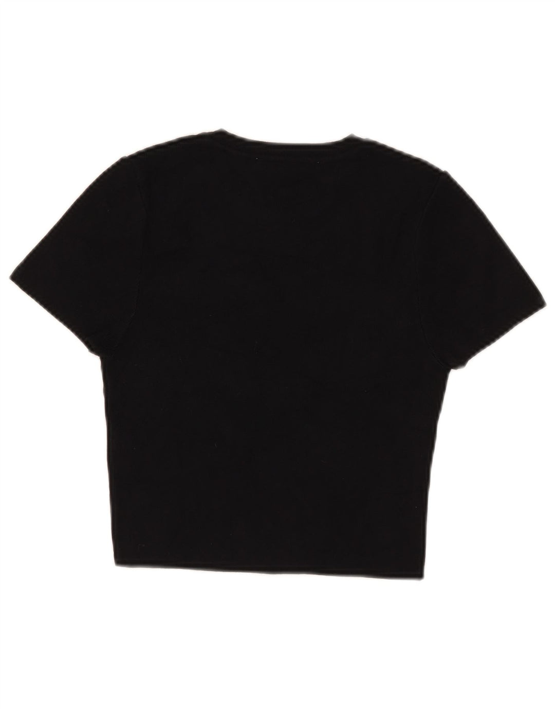 Zara Γυναικείο T-Shirt T-Shirt Top UK 12 Medium Black Viscose
