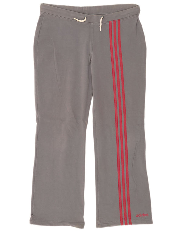 Γυναικεία αθλητική φόρμα Adidas Παντελόνι UK 14 μεσαίο γκρι βαμβακερό