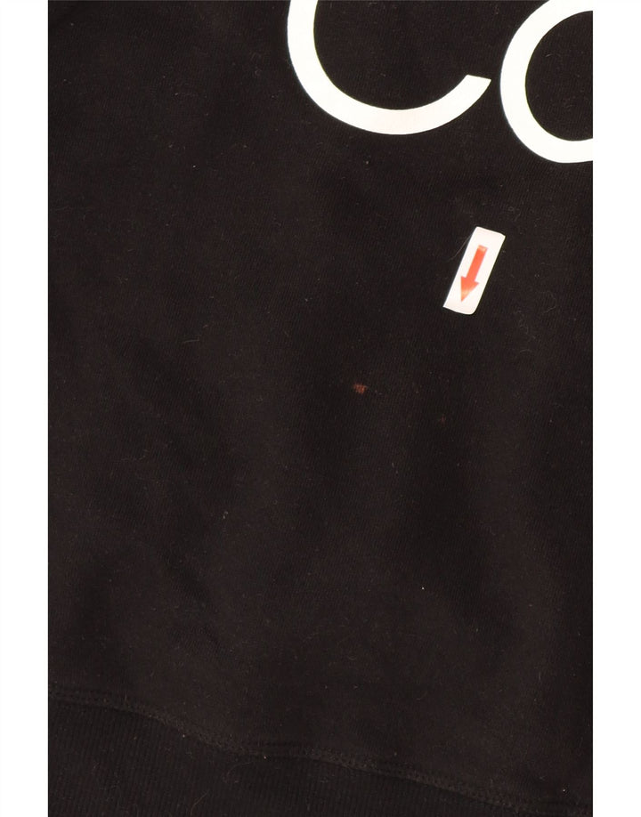 Γυναικεία φούτερ Calvin Klein Crop Graphic Jumper UK 12 Medium Black