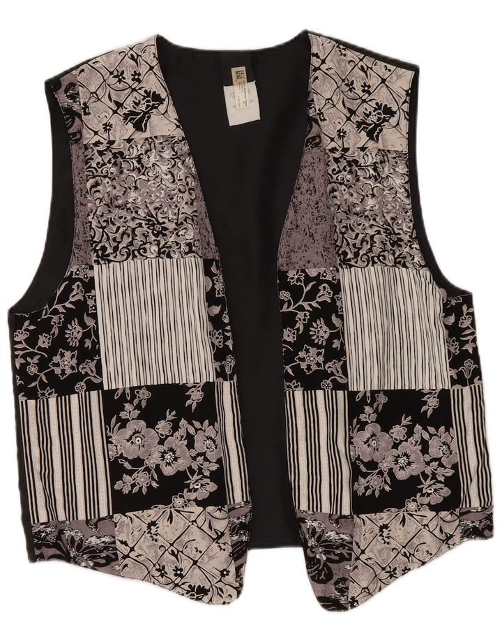 Vintage Γυναικείο Γιλέκο UK 18 XL Πολύχρωμο Patchwork Πολυεστέρας