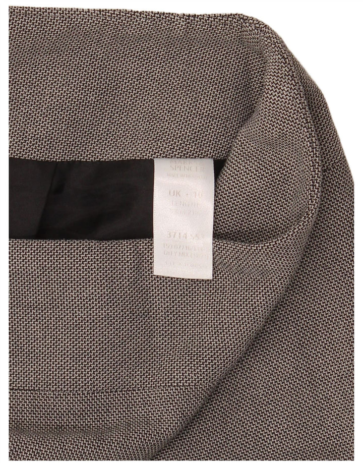 Marks & Spencer Γυναικεία Pencil Φούστα UK 10 Small W30 Grey Polyester