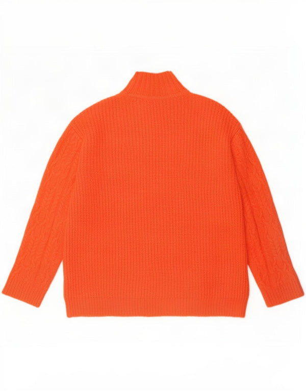 Marks & Spencer Γυναικείο πουλόβερ με λαιμό χελώνα UK 10 Small Orange
