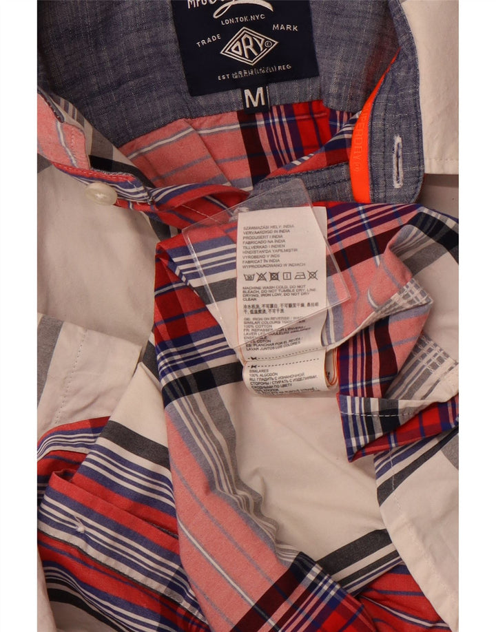 Ανδρικό κοντομάνικο πουκάμισο SUPERDRY με κανονική εφαρμογή, μεσαίο κόκκινο βαμβακερό