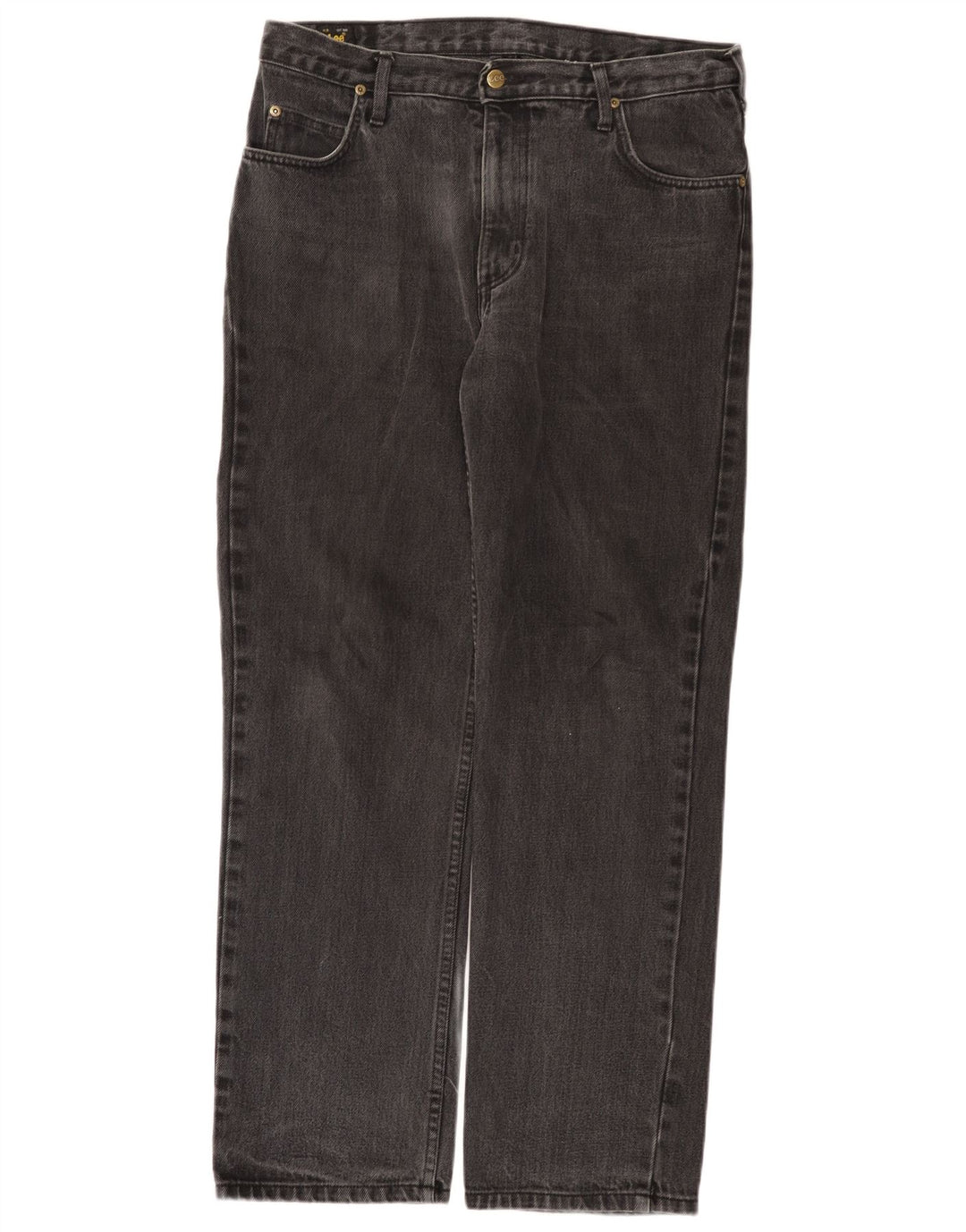 Lee Mens Brooklyn Straight Jeans W34 L30 Γκρι βαμβακερό