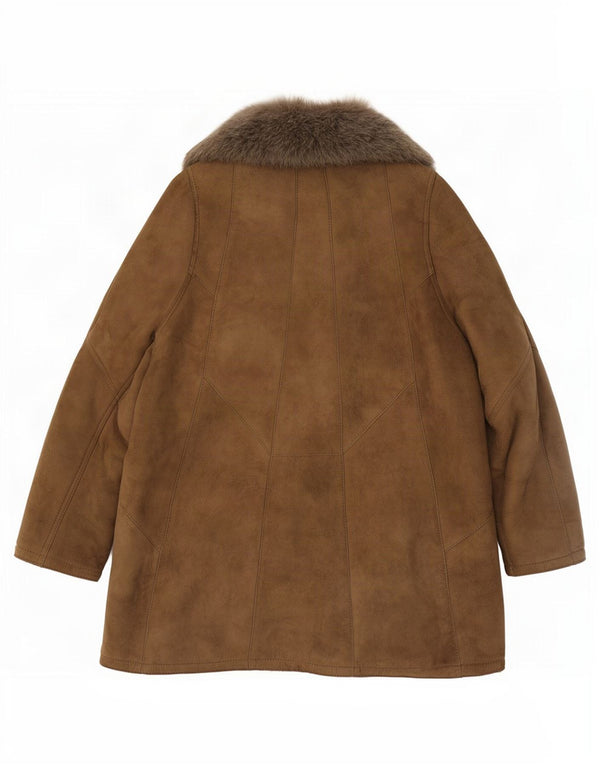 Vintage Γυναικείο Shearling Jacket EU 46 XL Καφέ