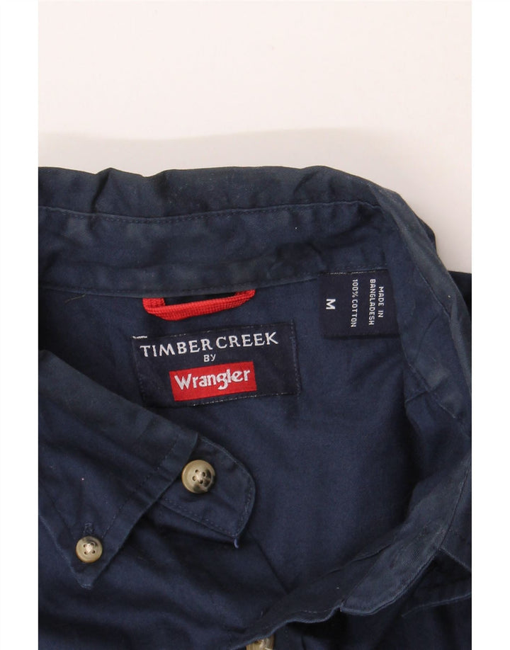 WRANGLER Mens Shirt Medium Navy Blue Cotton Vintage Wrangler and Second-Hand Wrangler from Messina Hembry 
